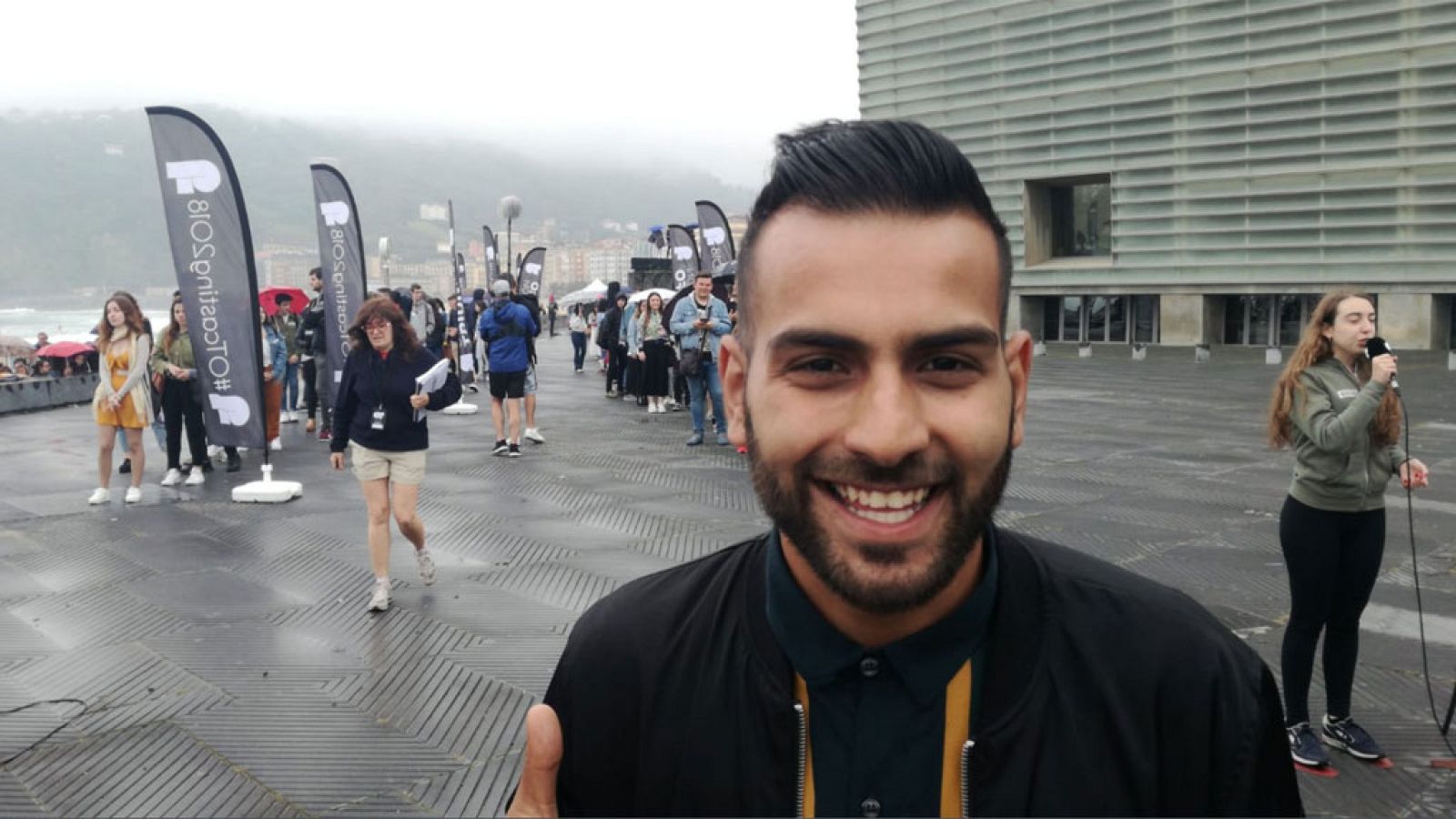 Juan Antonio visita a los aspirantes de Donosti