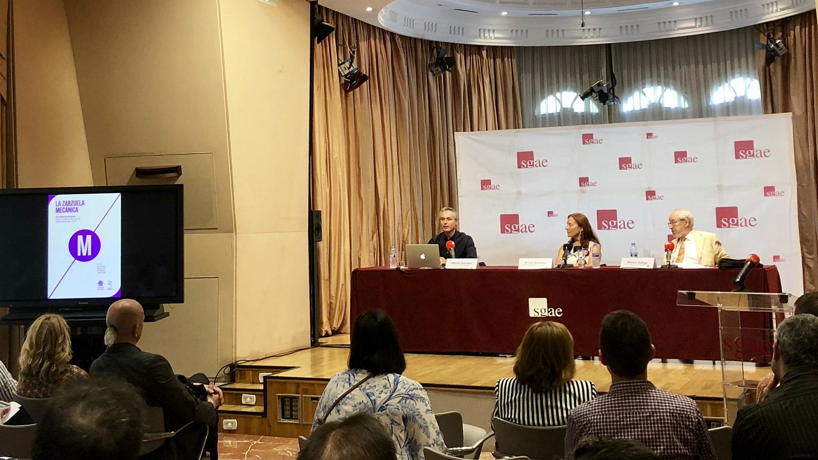 Presentación de las 'Jornadas de Zarzuela' en la SGAE