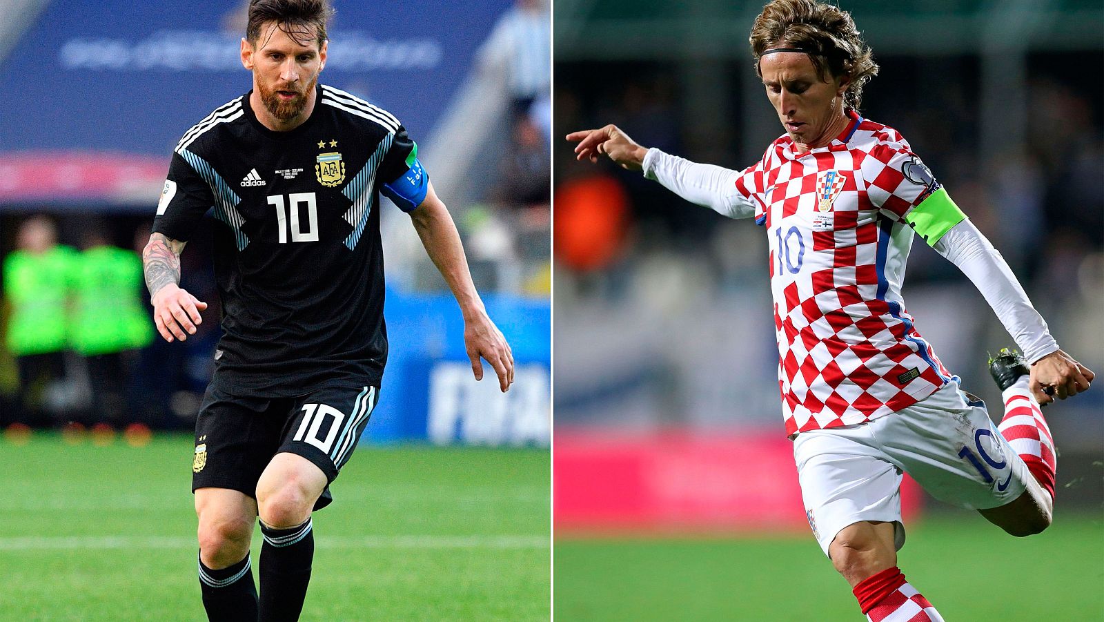 Leo Messi y Luka Modric, las principales estrellas del Argentina - Croacia