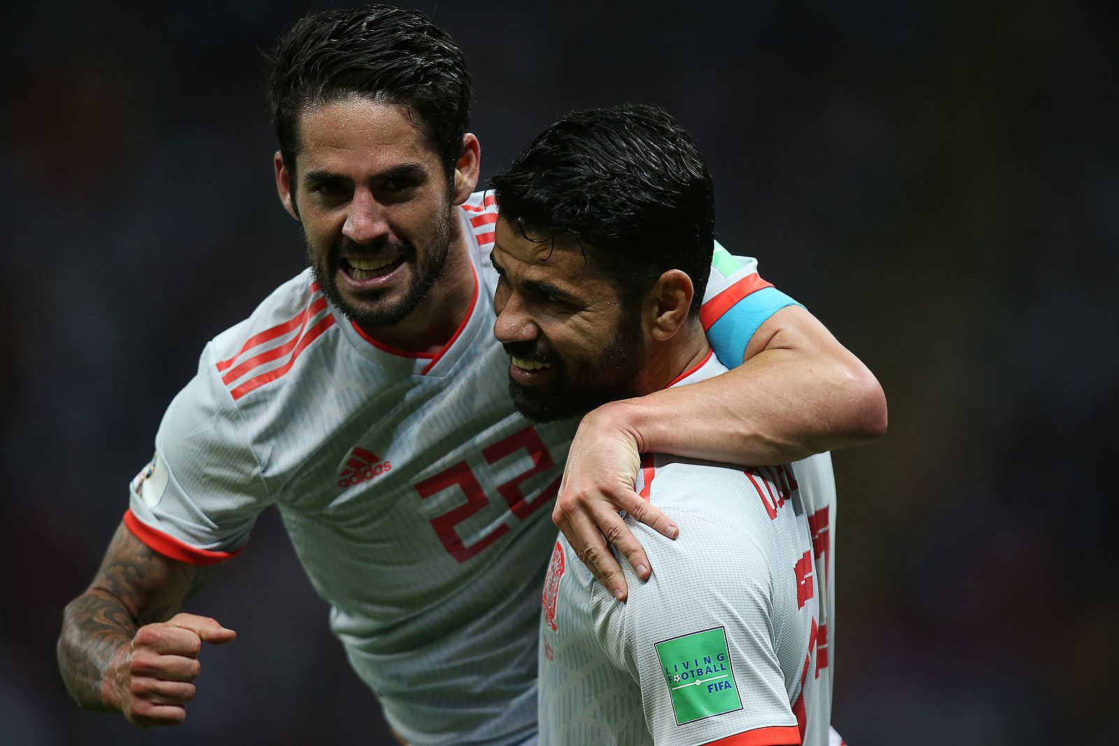 Isco y Costa, los hombres más en forma de España.