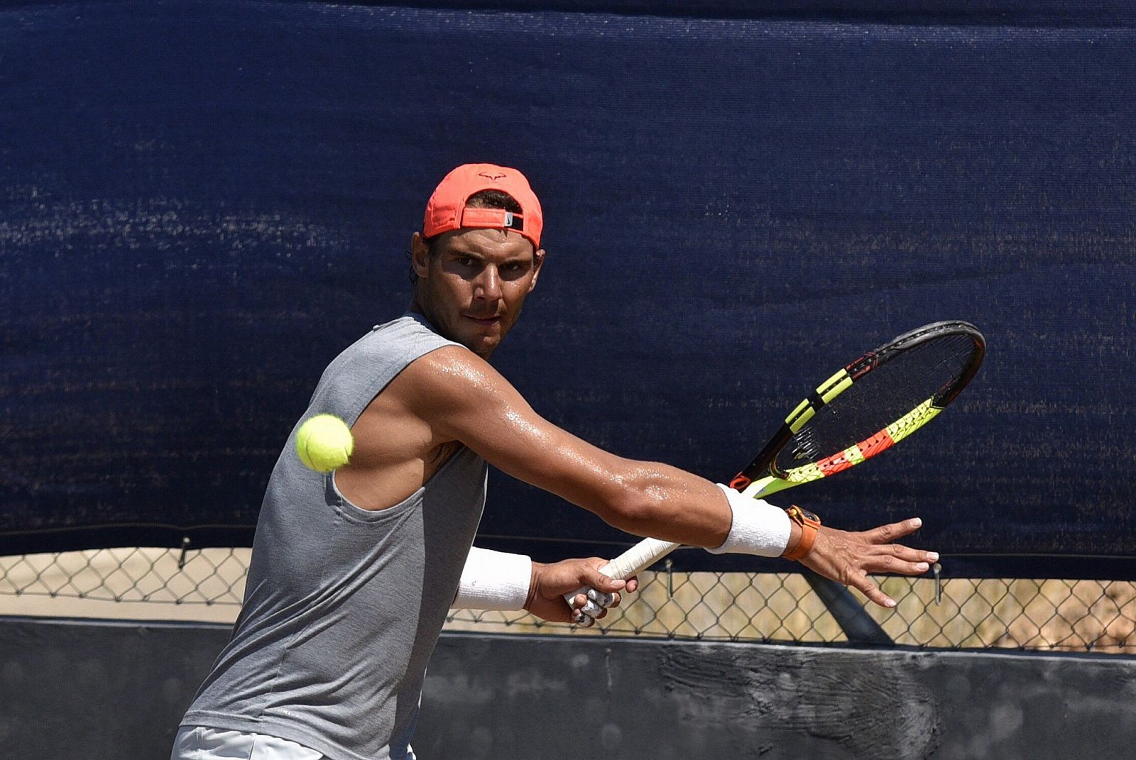 ENTRENO DE RAFA NADAL EN MALLORCA