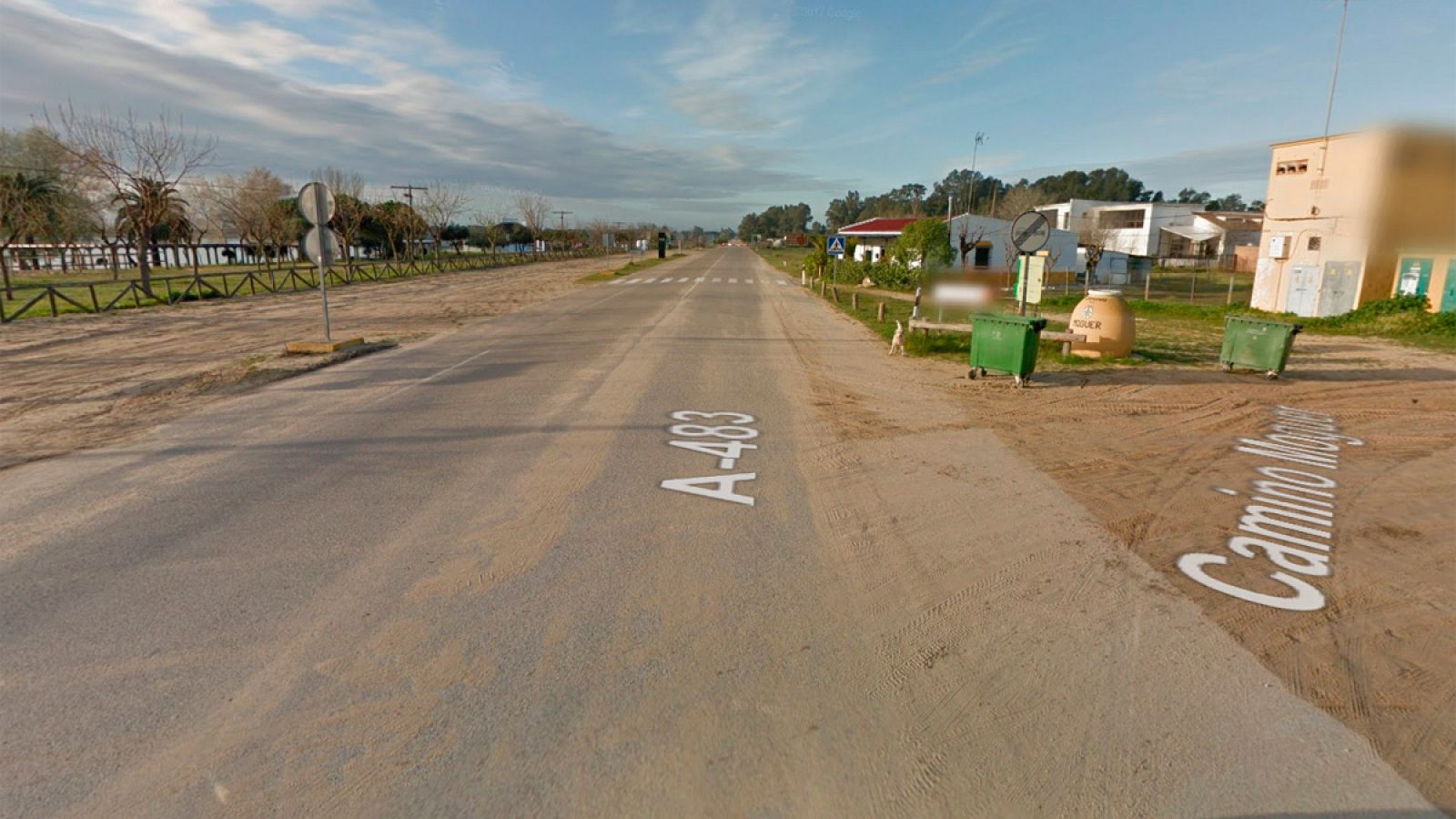 Imagen de la carretera donde se ha producido el accidente.