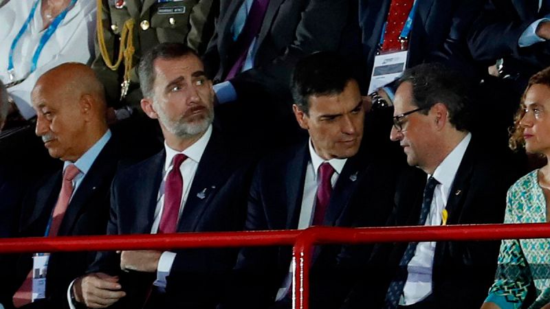 El Govern denuncia que se "seleccion" al pblico de los Juegos Mediterrneos que abuche a Torra