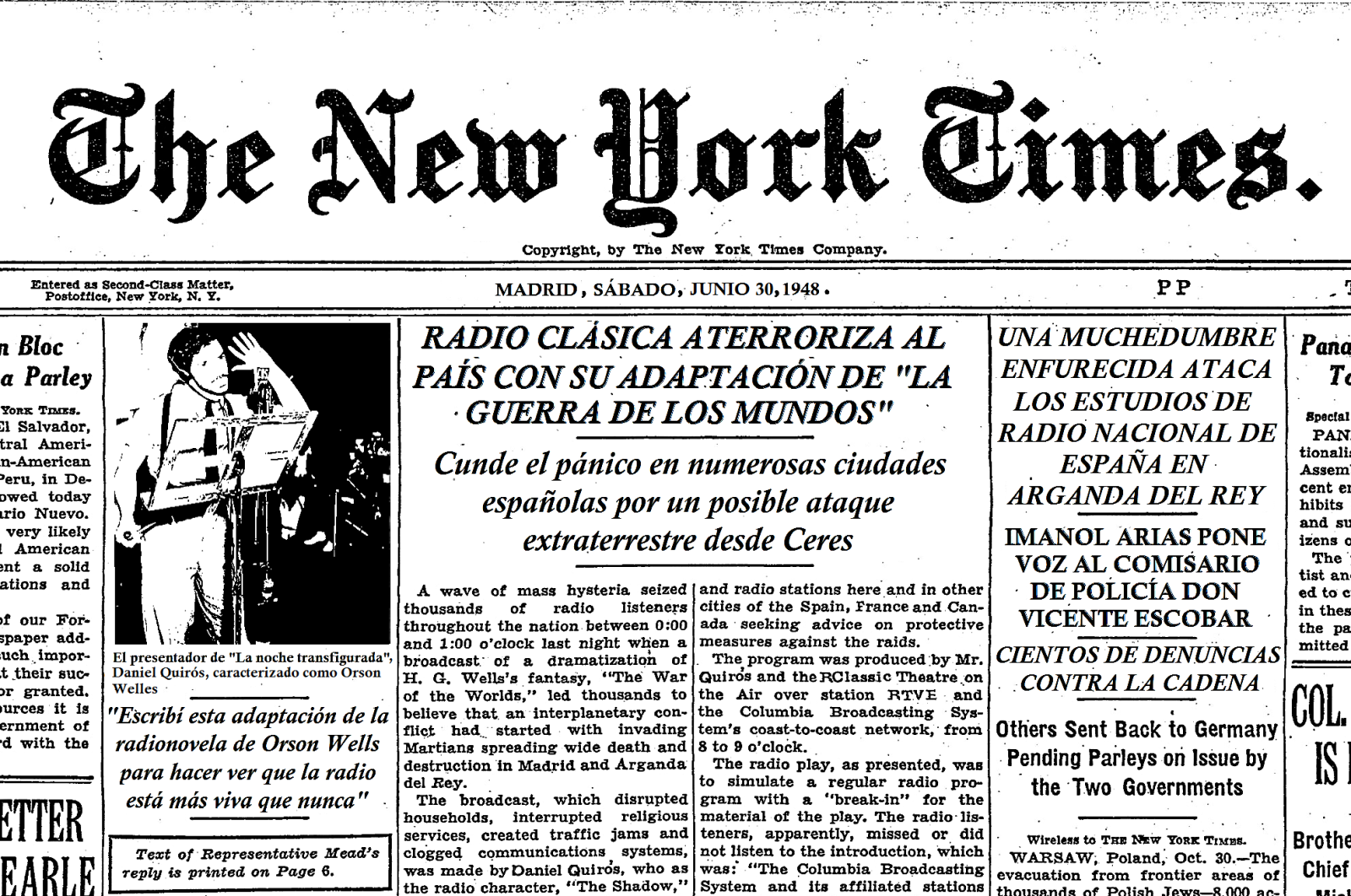 Cartel de la radionovela