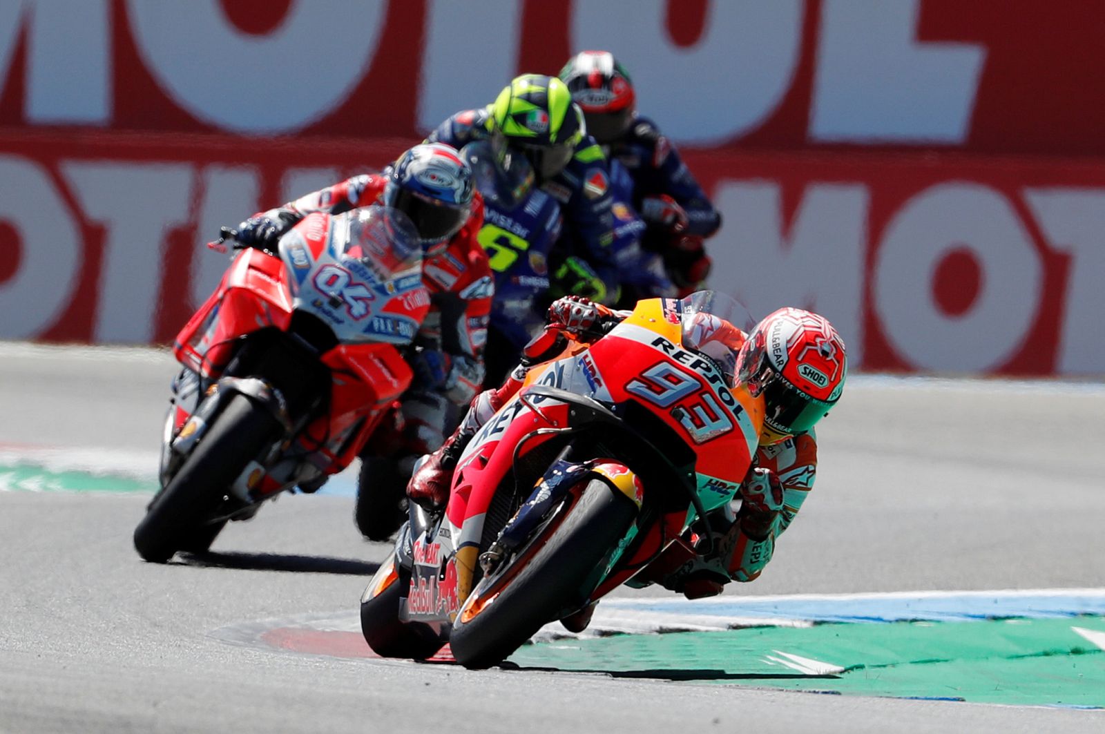 Márquez, al frente del GP de Holanda