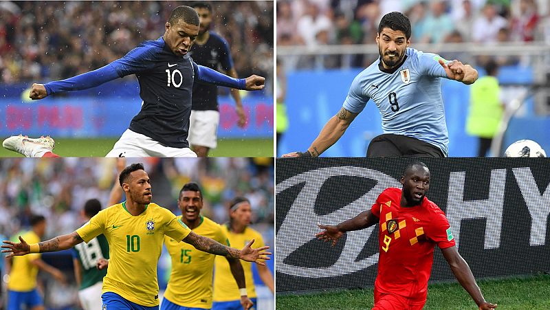 Arrancan los cuartos con el Uruguay - Francia y Brasil - Blgica, en vivo este viernes en RTVE.es