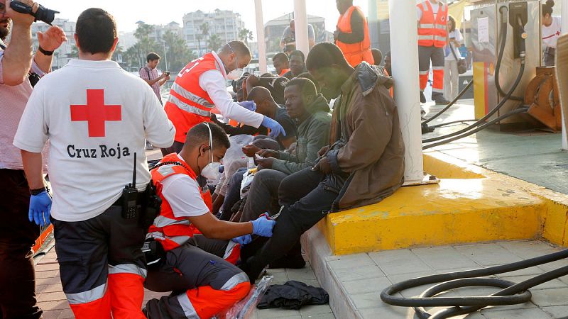 Las llegadas de migrantes a las costas españolas hasta junio, 14.446, duplican las de 2017 