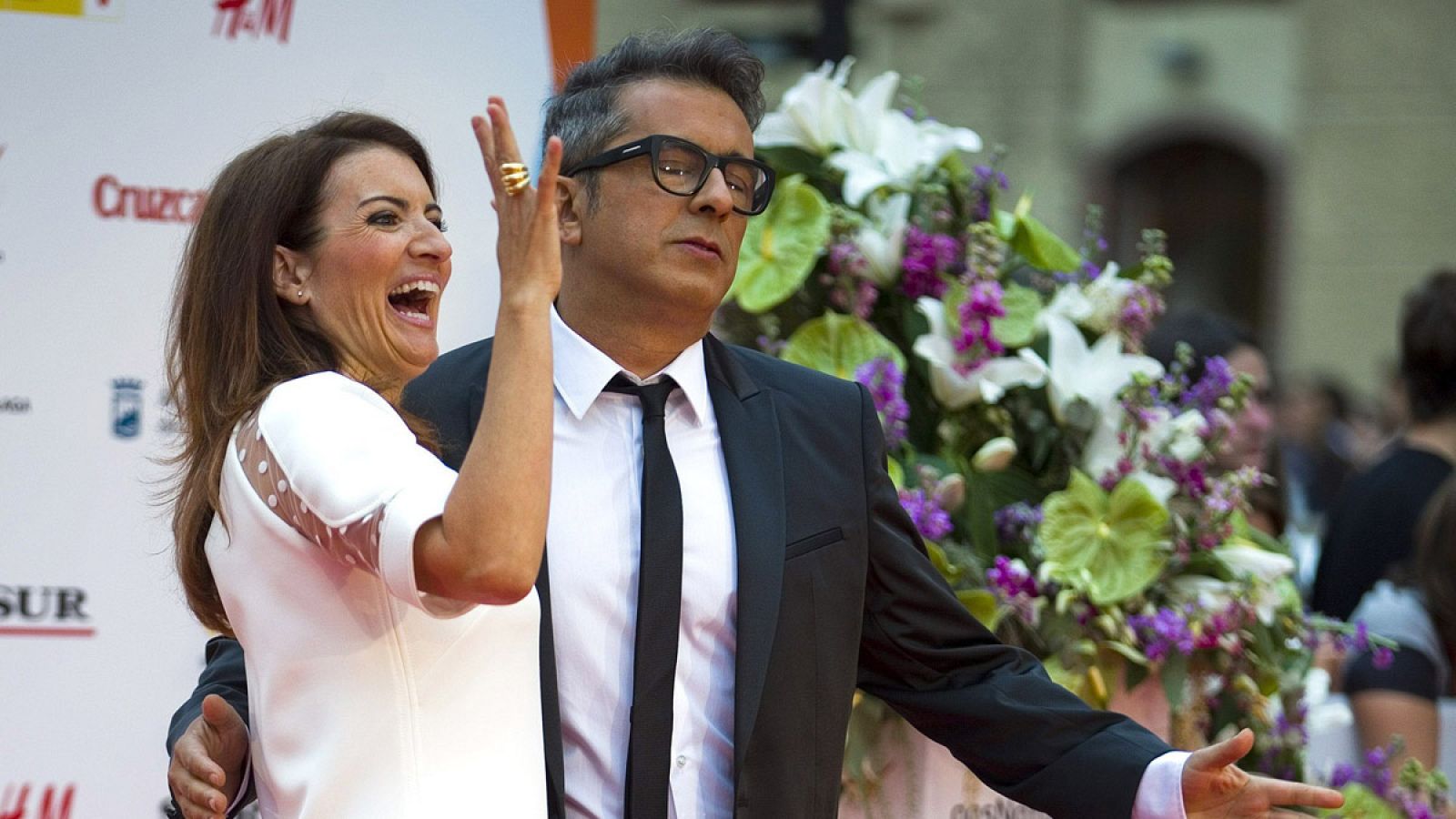 El presentador Andreu Buenafuente y la actriz y cómica Silvia Abril (Jorge Zapata)