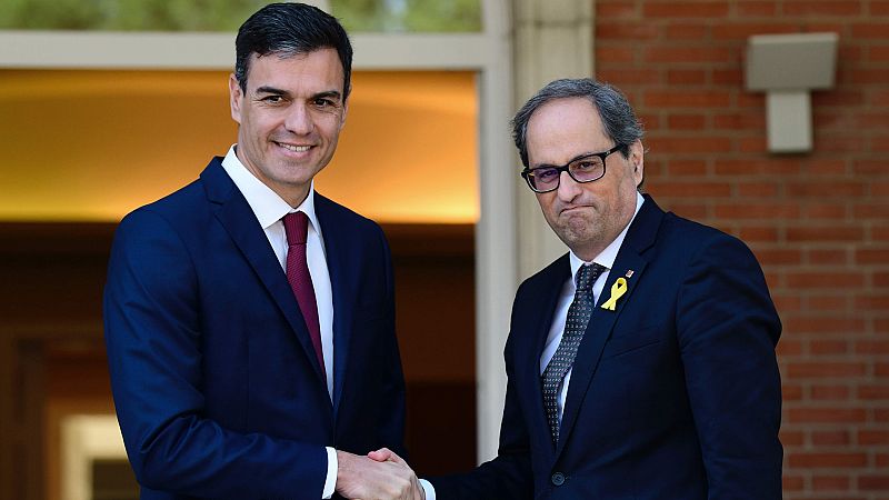 Torra traslada a Sánchez que "no renuncia a ninguna fórmula" para la independencia