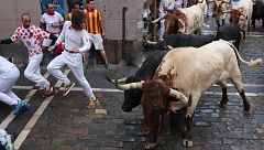 Sexto encierro emocionante con toros de Victoriano del Río
