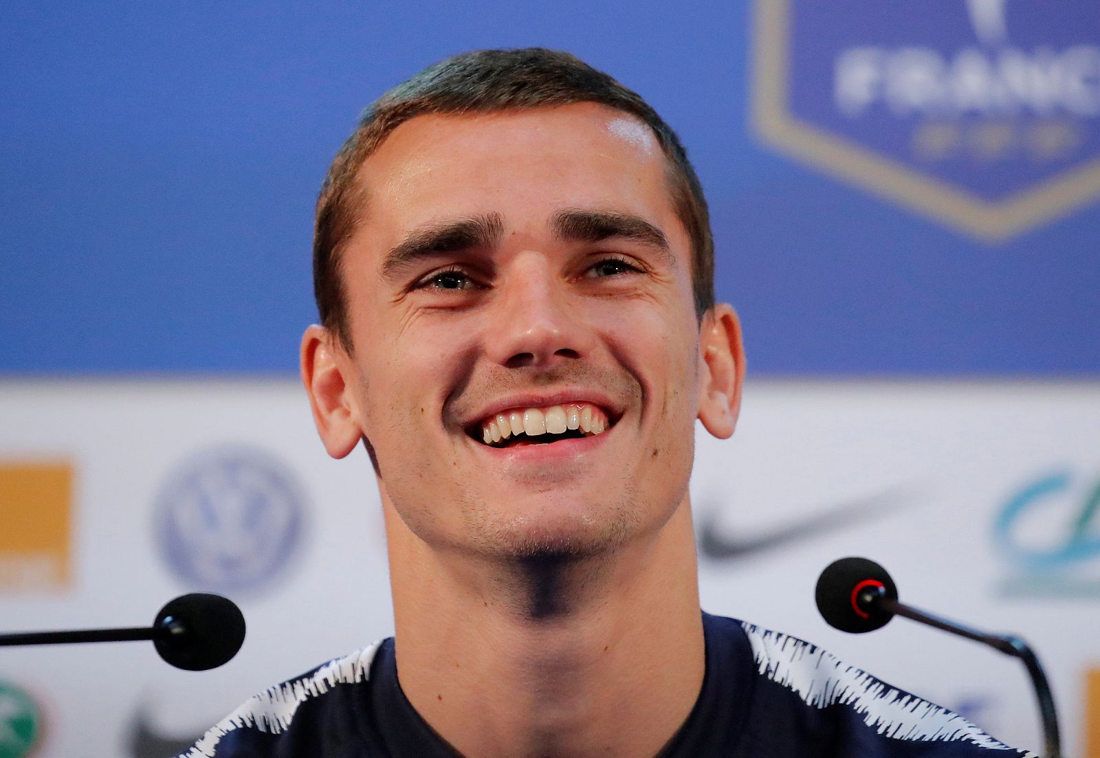 Griezmann en rueda de prensa
