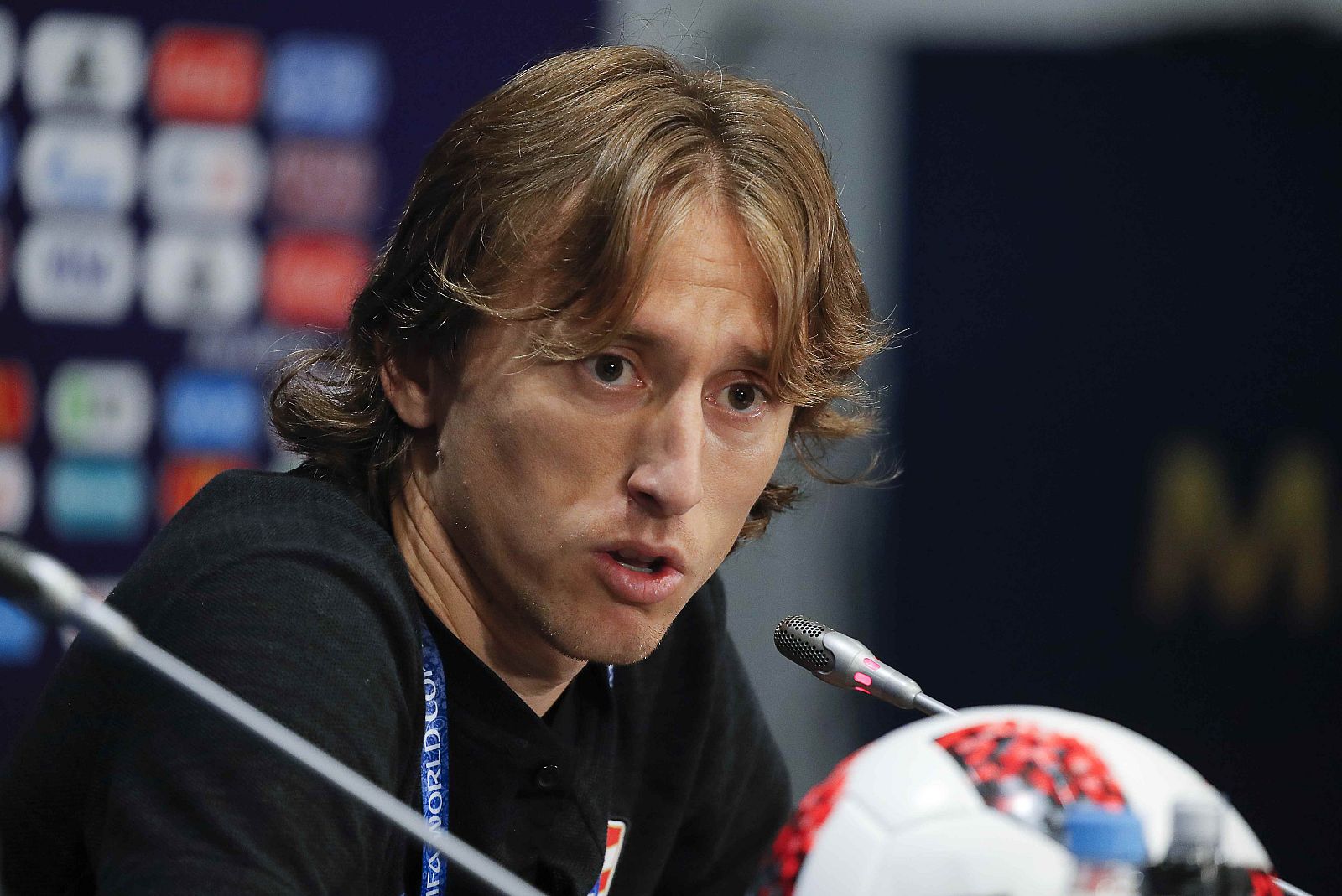Modric en rueda de prensa
