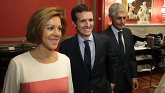 Cospedal apoya a Casado como líder del PP: "Puede ser una magnífica opción. Hace falta un partido unido"