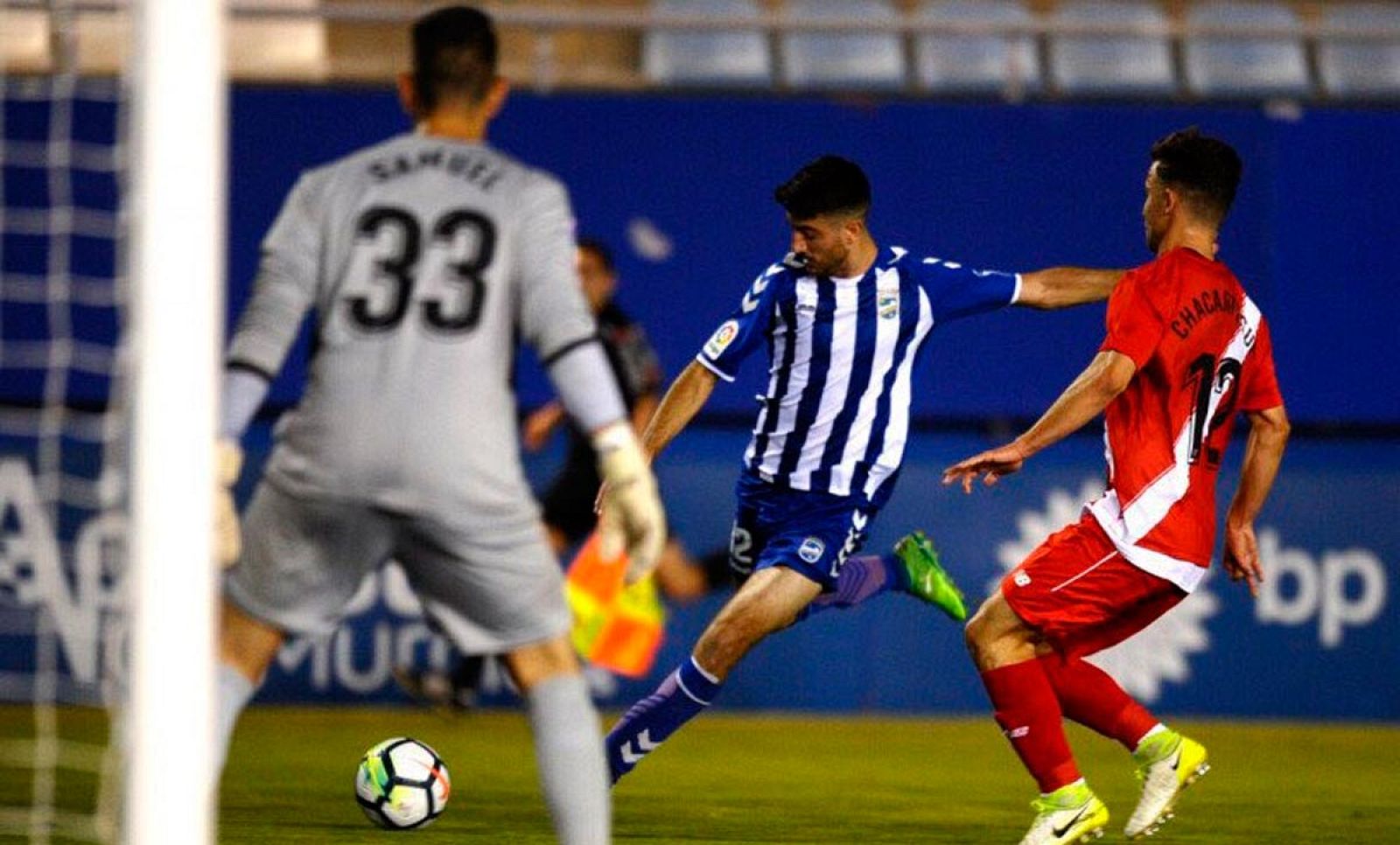 Imagen del último partido del Lorca en Segunda División ante el Sevilla Atlético.