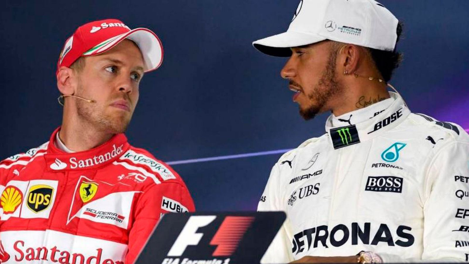Vettel y Hamilton