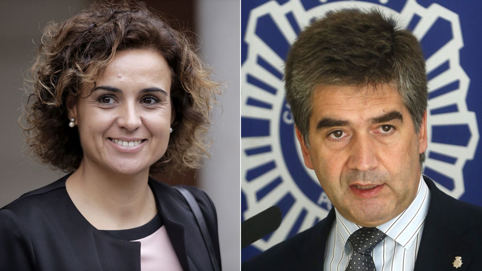 La exministra de Sanidad, Dolors Montserrat, y el  exdirector general de la Policía, Ignacio Cosidó.