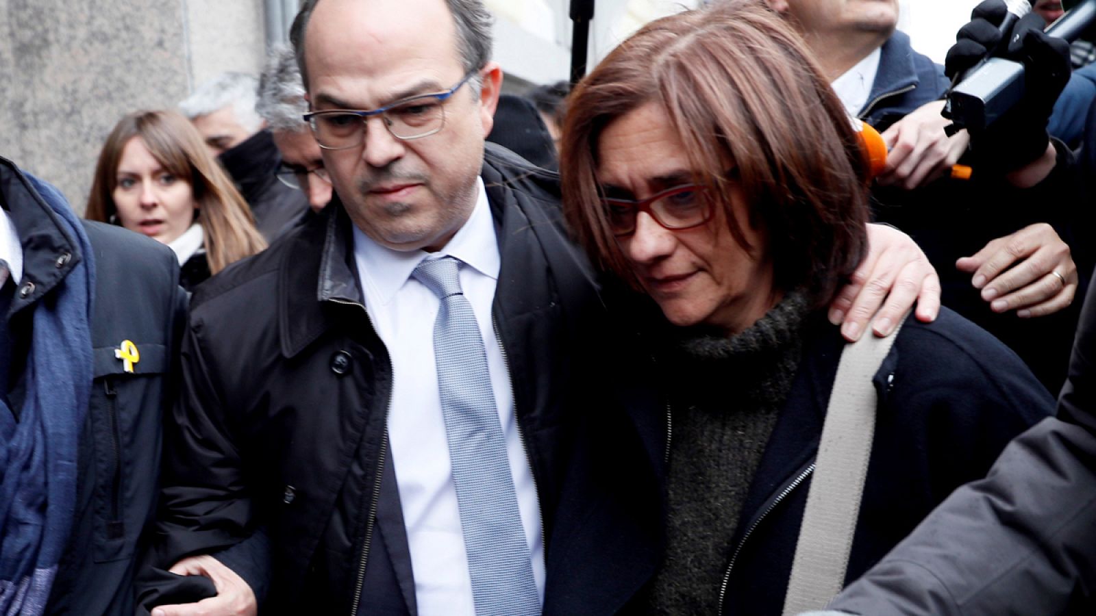 Jordi Turull con su mujer en una imagen de archivo