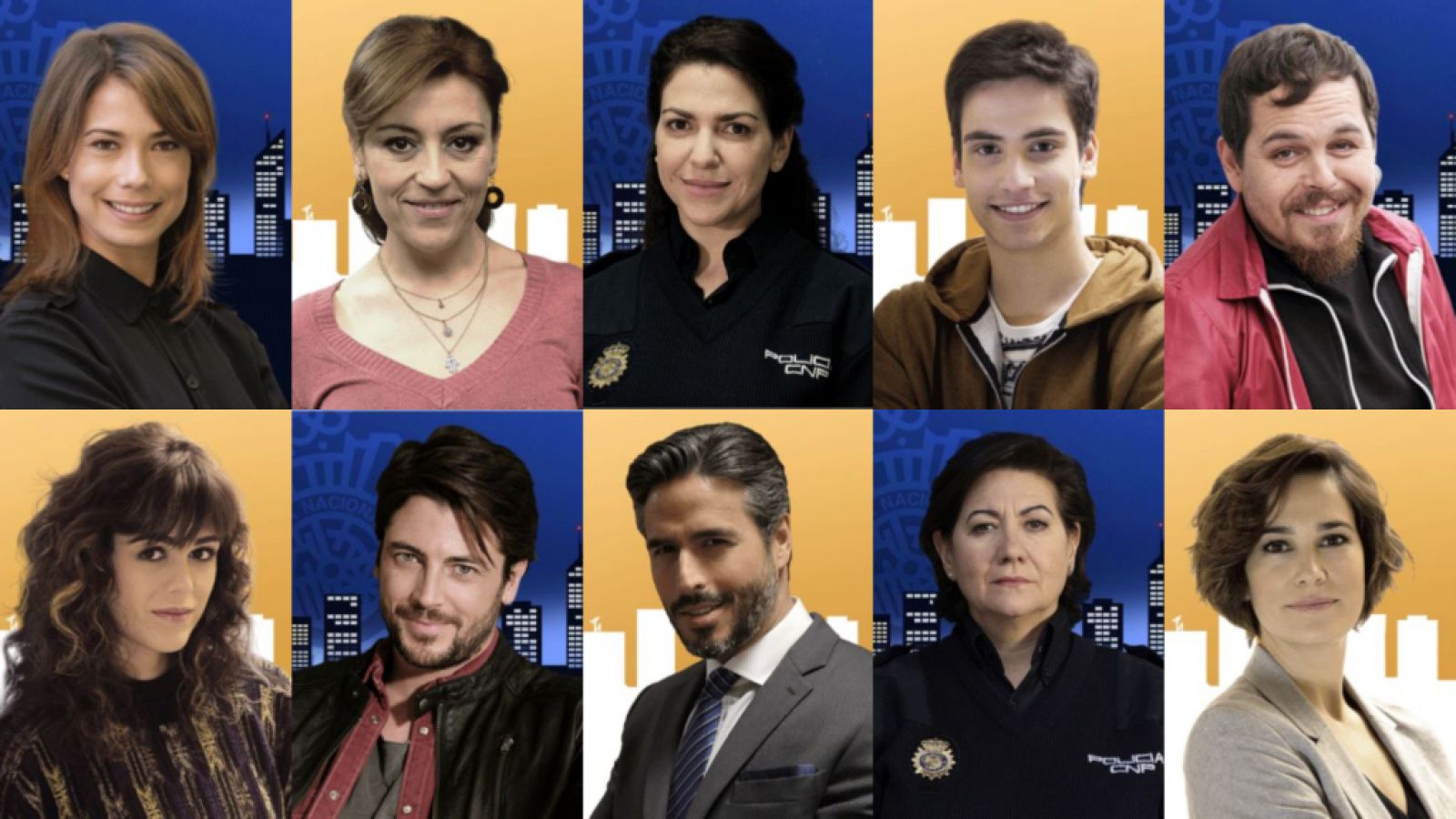 Algunos de los personajes de la segunda temporada de 'Servir y proteger'