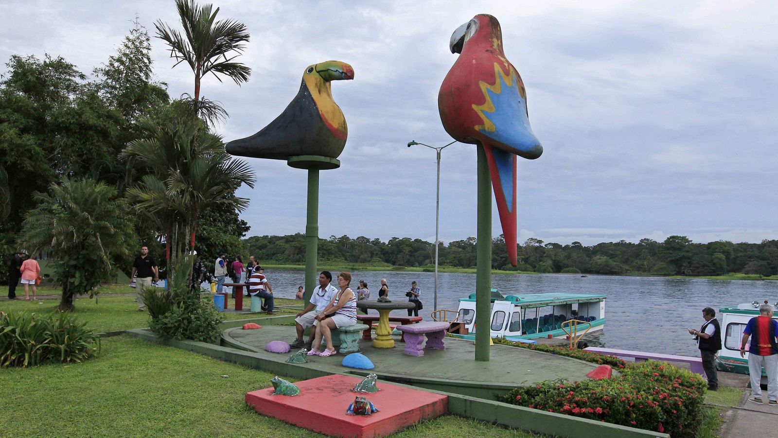 Vista del pueblo de Tortuguero en Costa Rica, un paraíso natural para el turismo