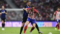 El Inter agua la presentación del Atlético ante su público