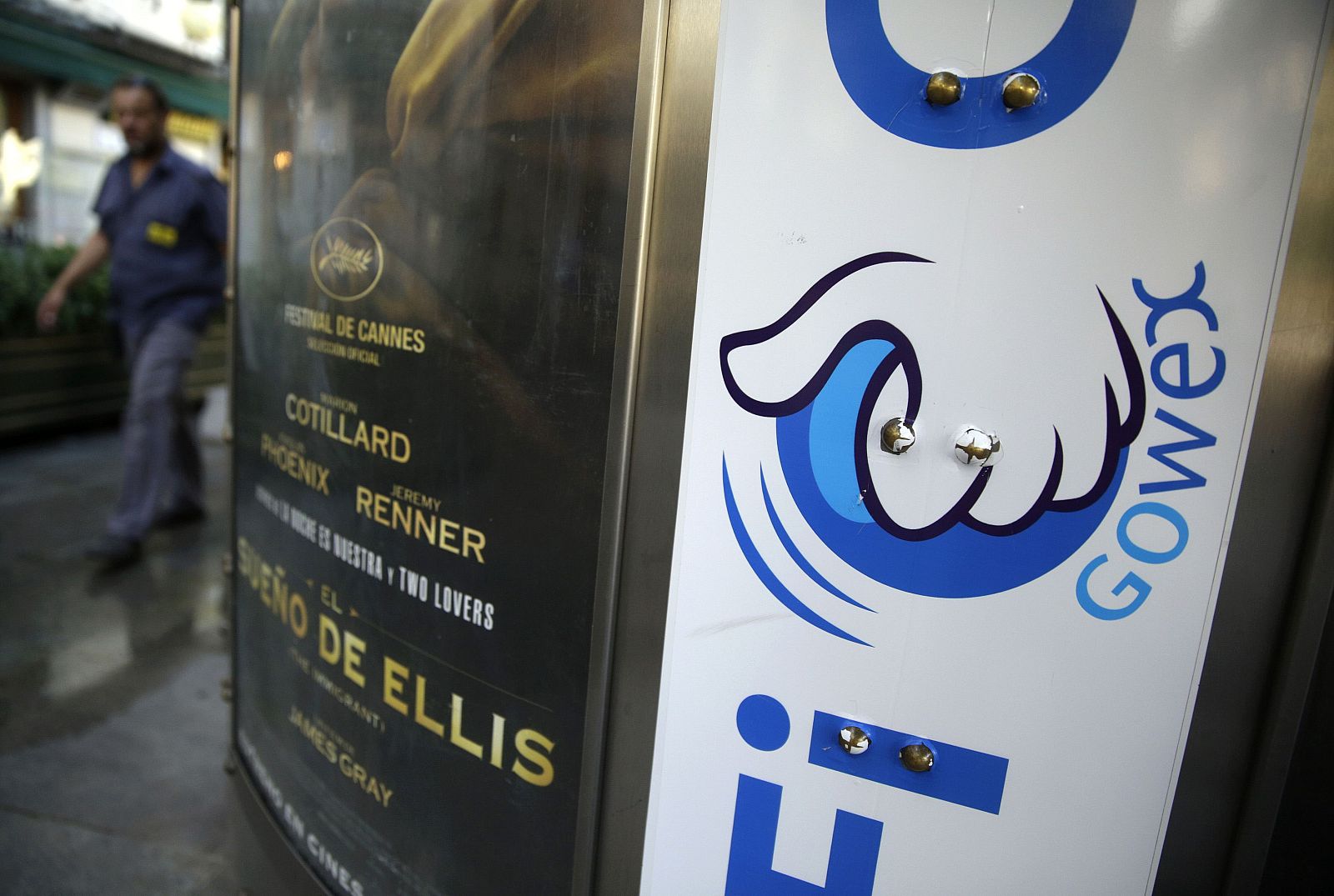 Publicidad de Gowex en un quiosco de Madrid (Archivo)