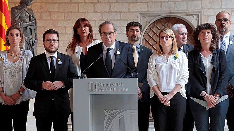 Torra reconoce la labor de Trapero y el "injustamente encarcelado" Forn en su homenaje a las v�ctimas del 17A