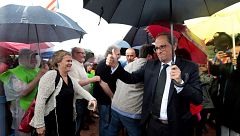 Torra, en el acto de ANC y Ómnium: "No vamos a defendernos, vamos a atacar a este Estado injusto"