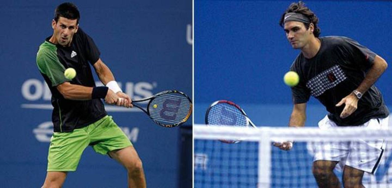 Novak Djokovic y Roger Federer entran en acción en el Masters Series de Madrid.