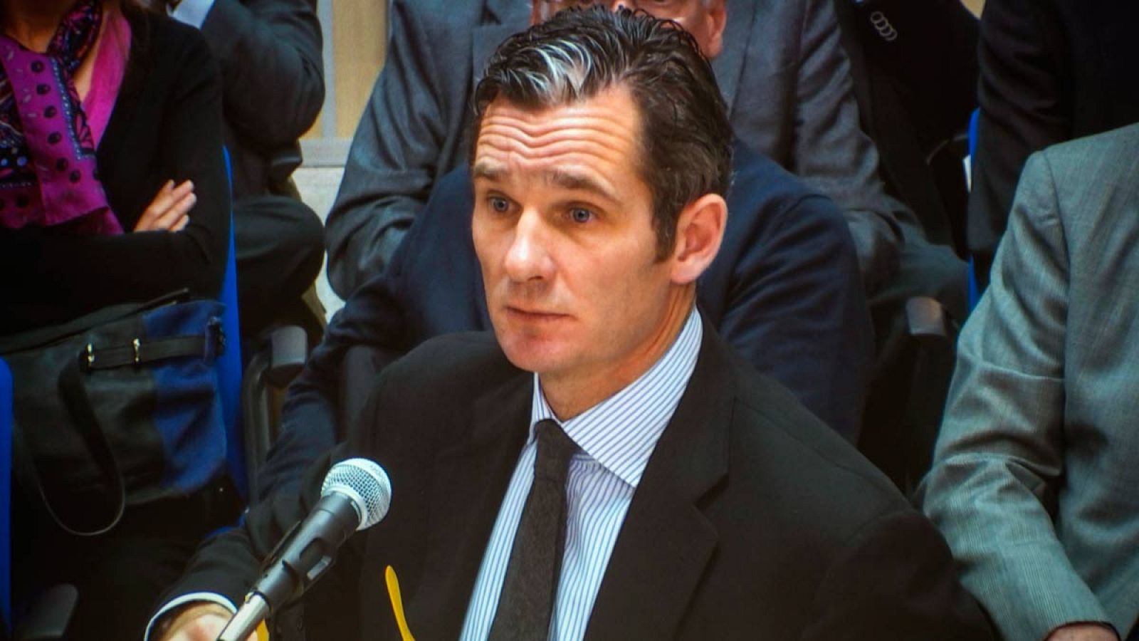 Iñaki Urdangarin, durante su declaración por el caso Nóos