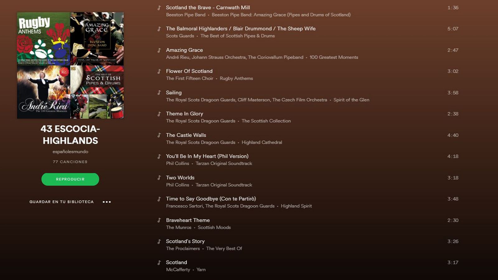 Música para viajar... Highlands