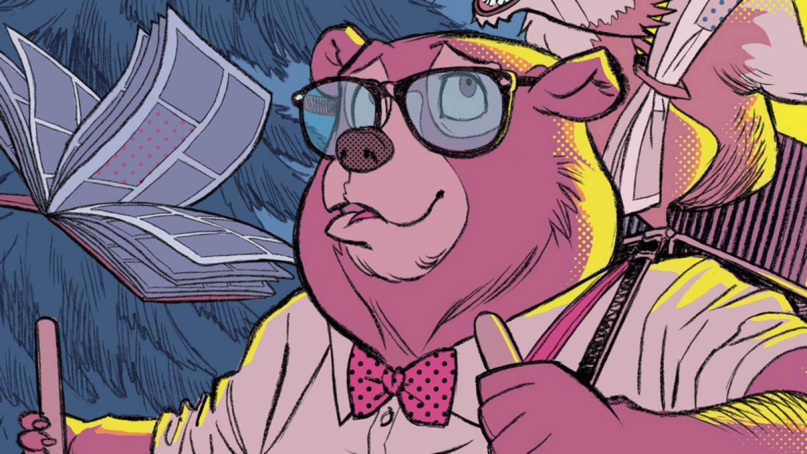 Fragmento del cartel del II Salón Hispano-Francés del Cómic de Jaca