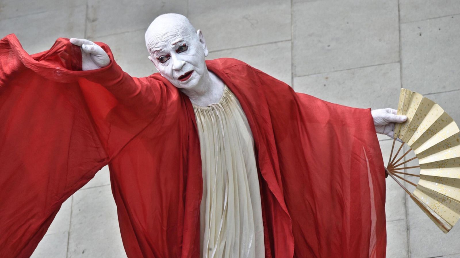 Lindsay Kemp en la Semana de la Moda Pitti Uomo en Florencia el15 de junio de 2017