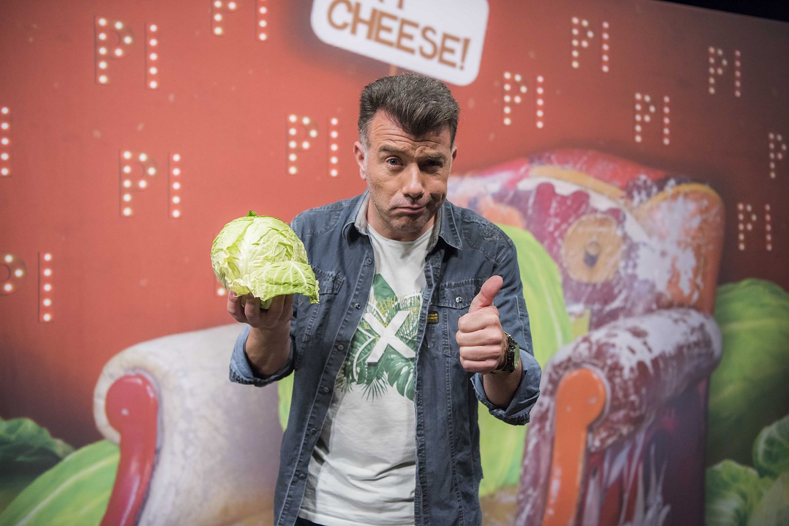 Pep Plaza en el fotocol del 'Programa inesperat'