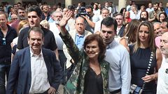 Calvo pide a los partidos que dejen de "crear tensiones" en Cataluña: "Nadie va a romper" el marco constitucional