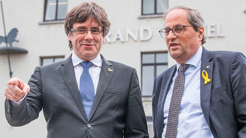 Torra afirma que Cataluña "vive en peligro" y pide "exhumar a Franco" de un Estado que tiene "tics franquistas"