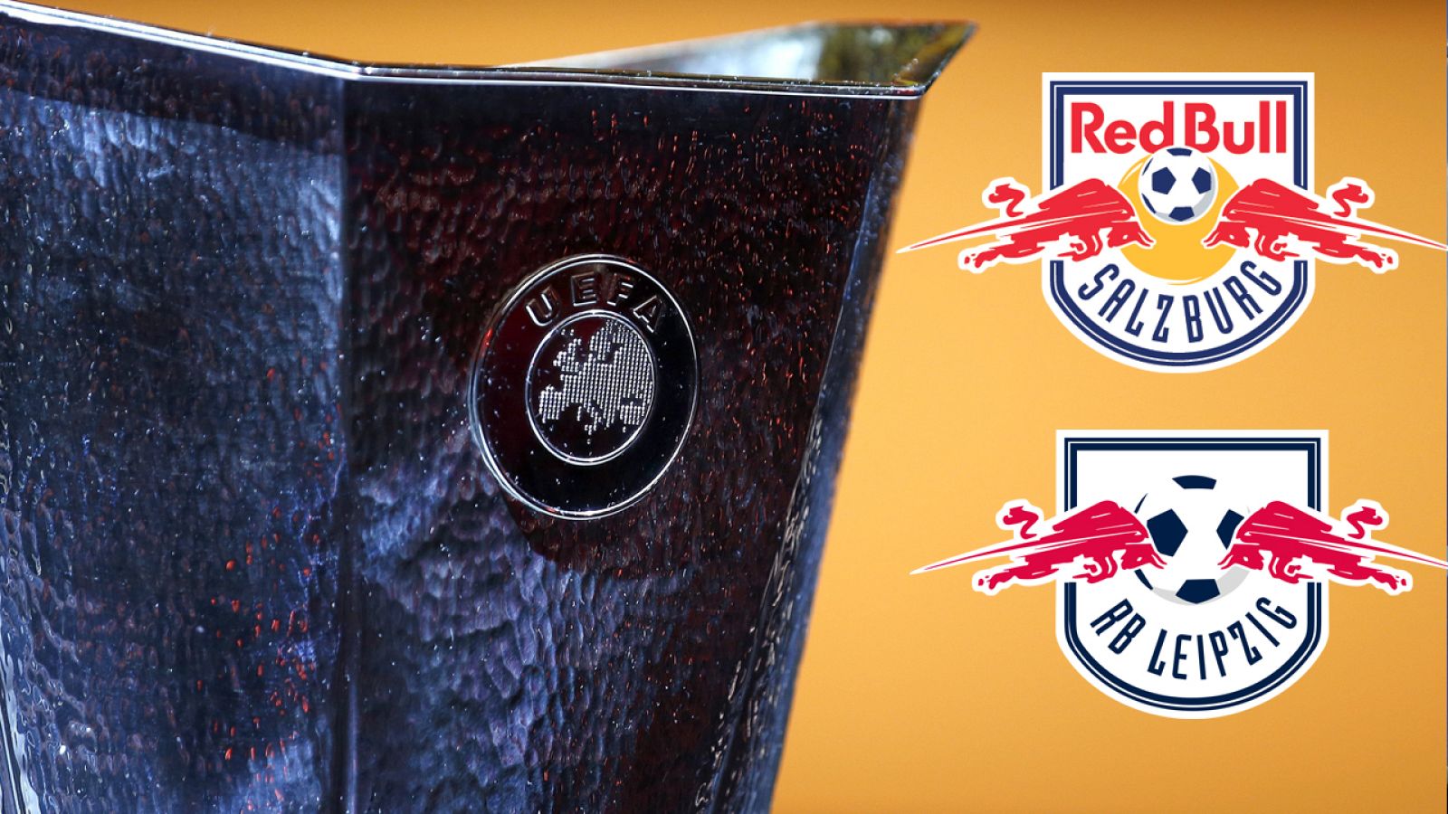 Montaje del emparejamiento del Leipzig y el Salzburgo en la Europa League