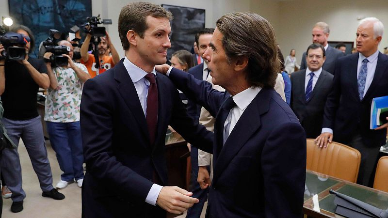 Aznar niega que exista una 'caja B' en el PP y que él haya ordenado pagos ilegales: "Jamás he sido imputado"