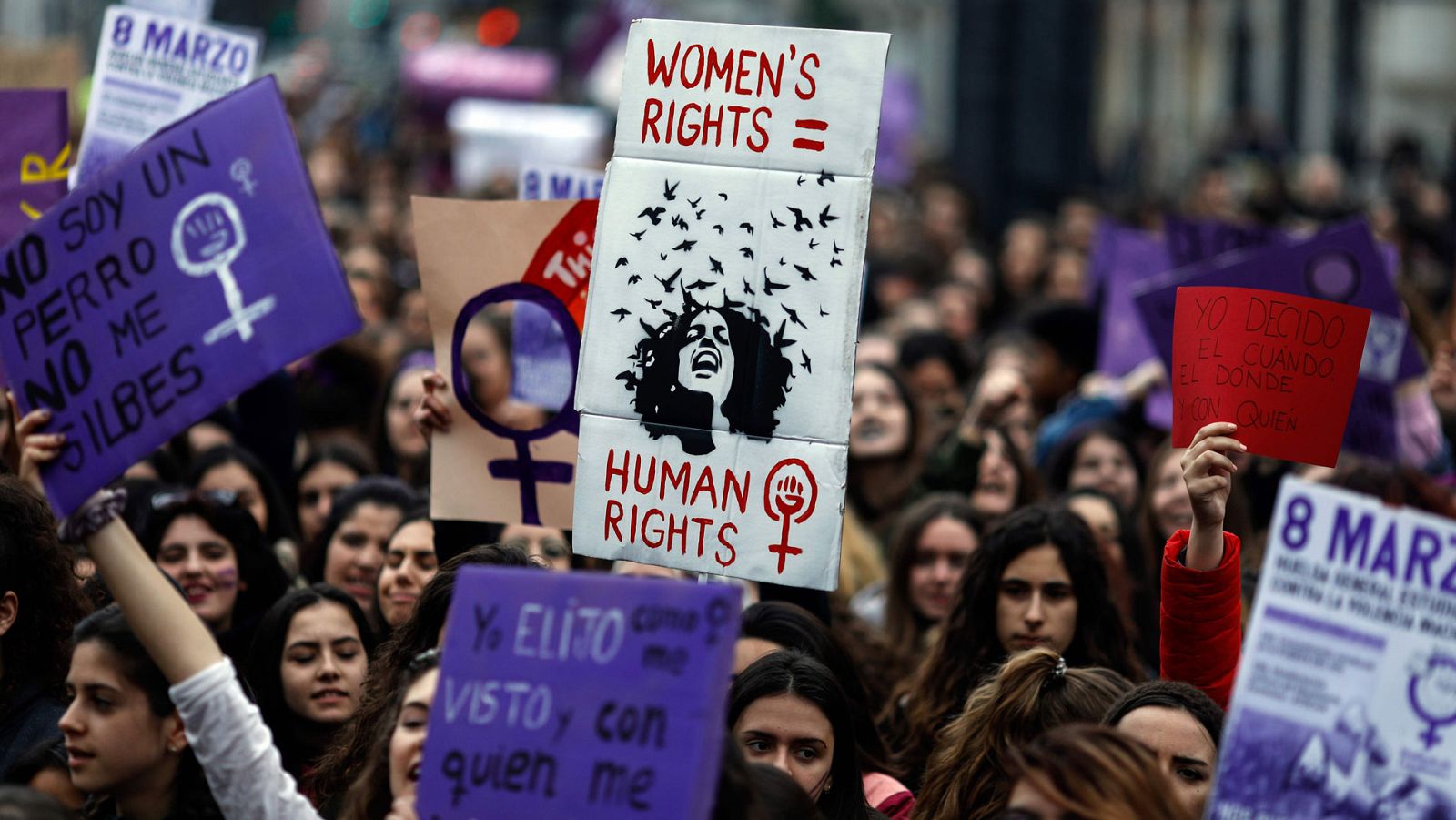Imagen de archivo de la huelga feminista del pasado 8 de marzo