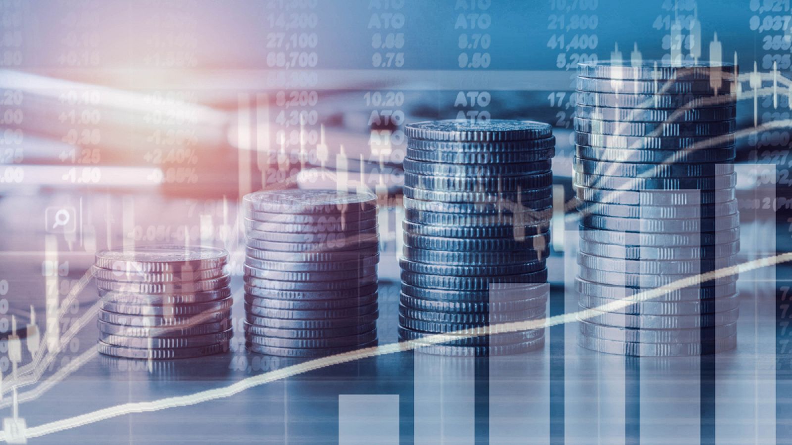 Ilustración sobre el crecimiento económico y financiero