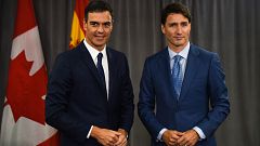 Sánchez apuesta por la vía política para solucionar el conflicto en Cataluña y pone de ejemplo a Quebec