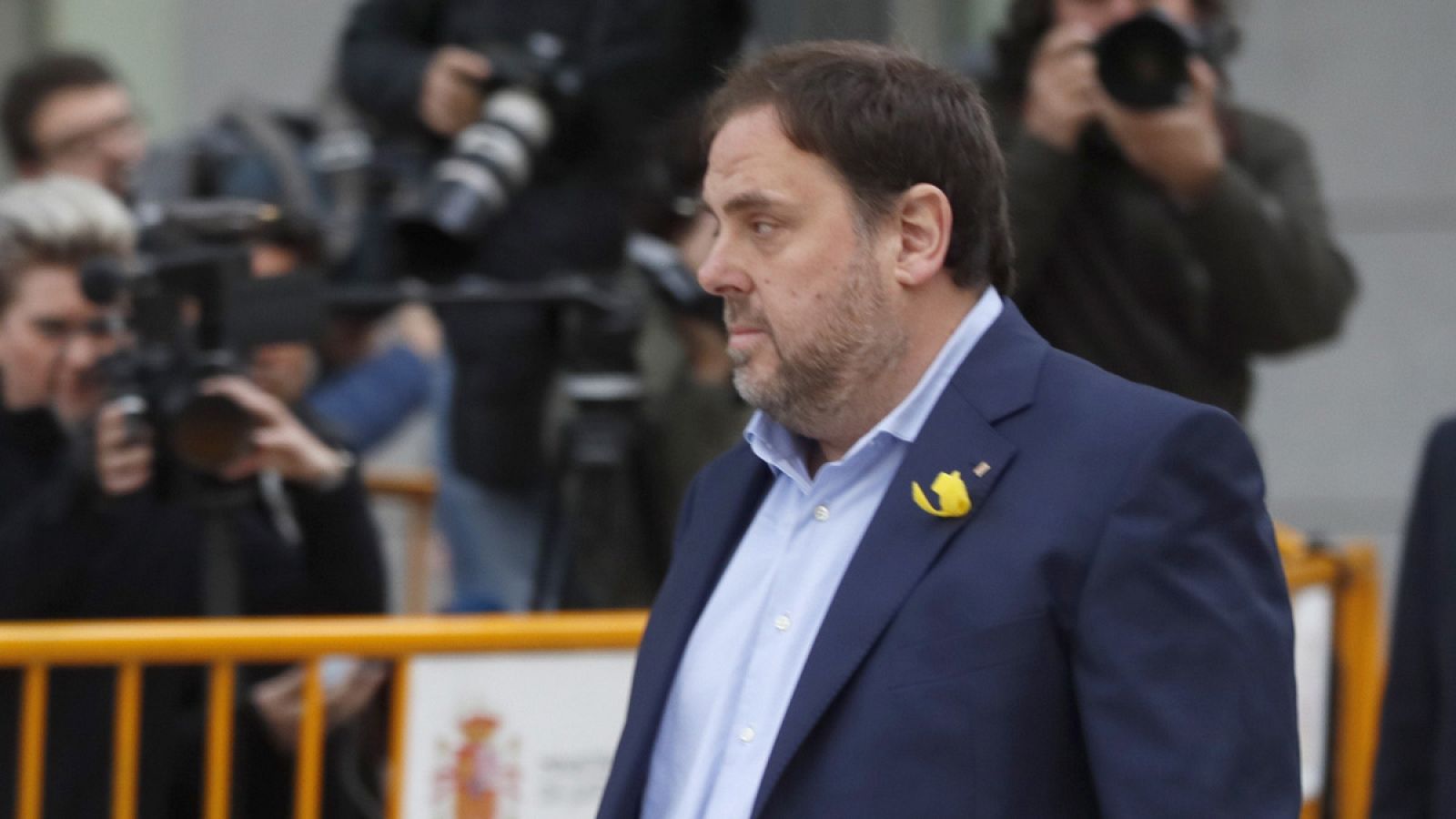 Oriol Junqueras llega a la Audiencia Nacional el 2/10/2017