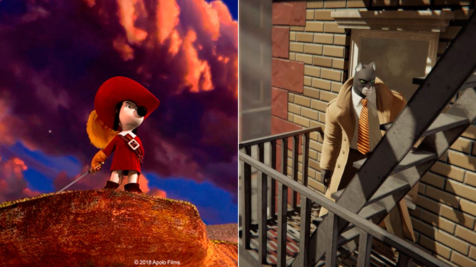 Imágenes de la película de 'D'Artacán' y el videojuego de 'Blacksad'