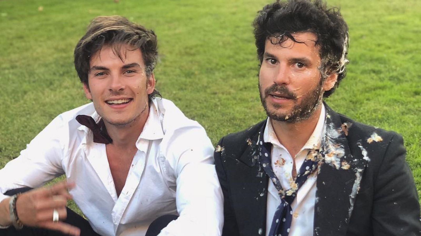 Andrés Ceballos y Willy Bárcenas durante el rodaje del videoclip "5 Sentidos"