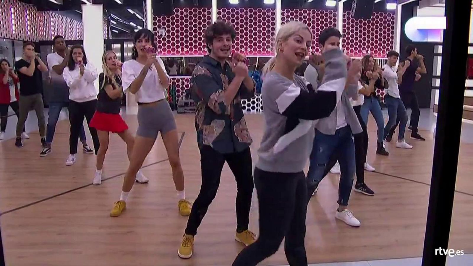 Los concursantes de 'OT 2018' ensayan "La cintura" de Álvaro Soler
