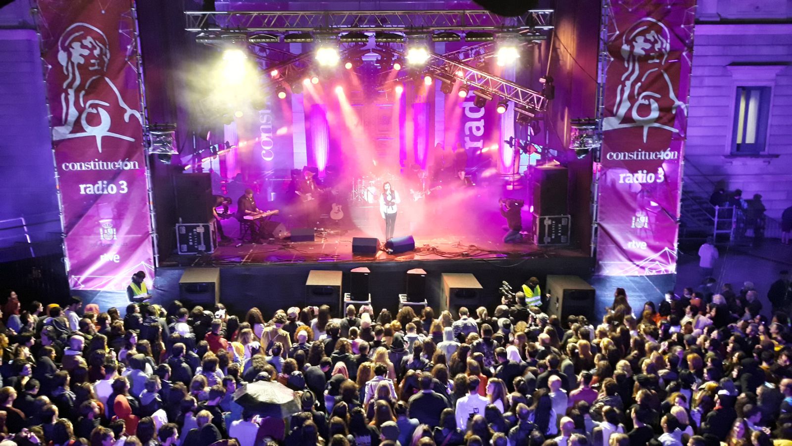 Imagen del concierto, anoche en Madrid