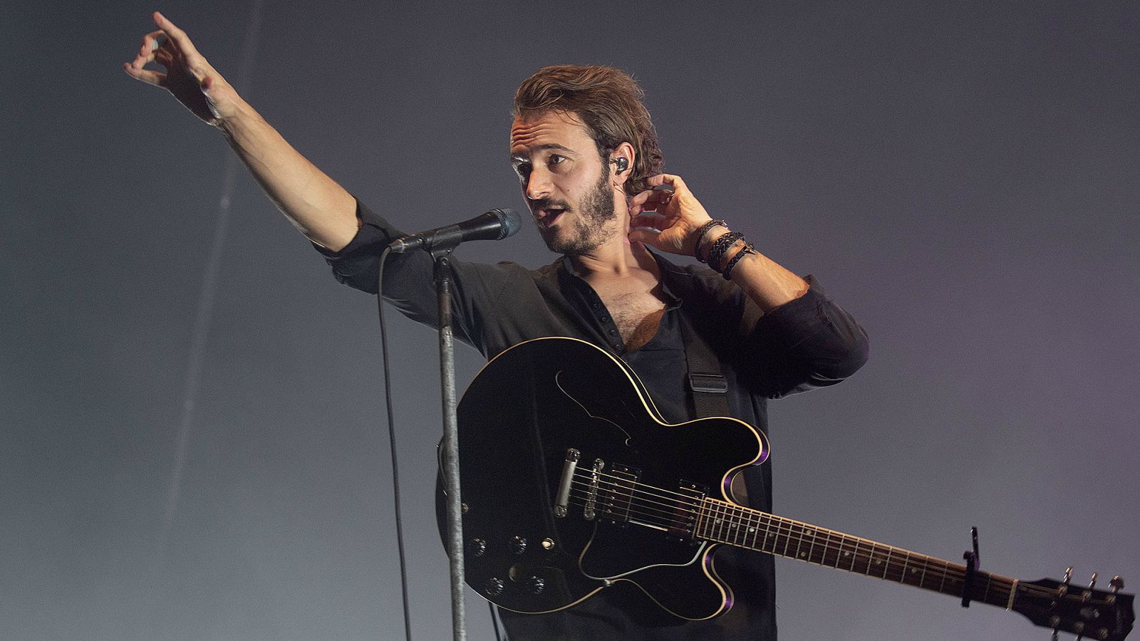 Tom Smith de Editors en un momento de su actuación en BIME 2018