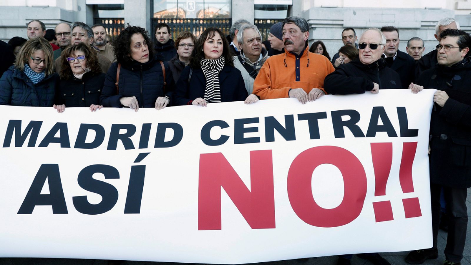 Concentración de la Plataforma de Afectados por Madrid Central
