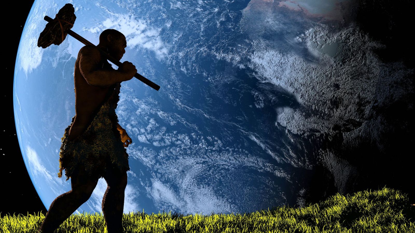 Imagen de recurso de un hombre primitivo