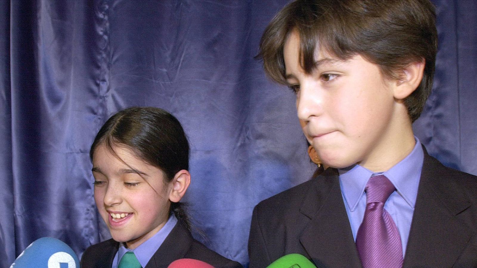 Moli Paredes y Aitor Sierra cantaron el último Gordo en pesetas