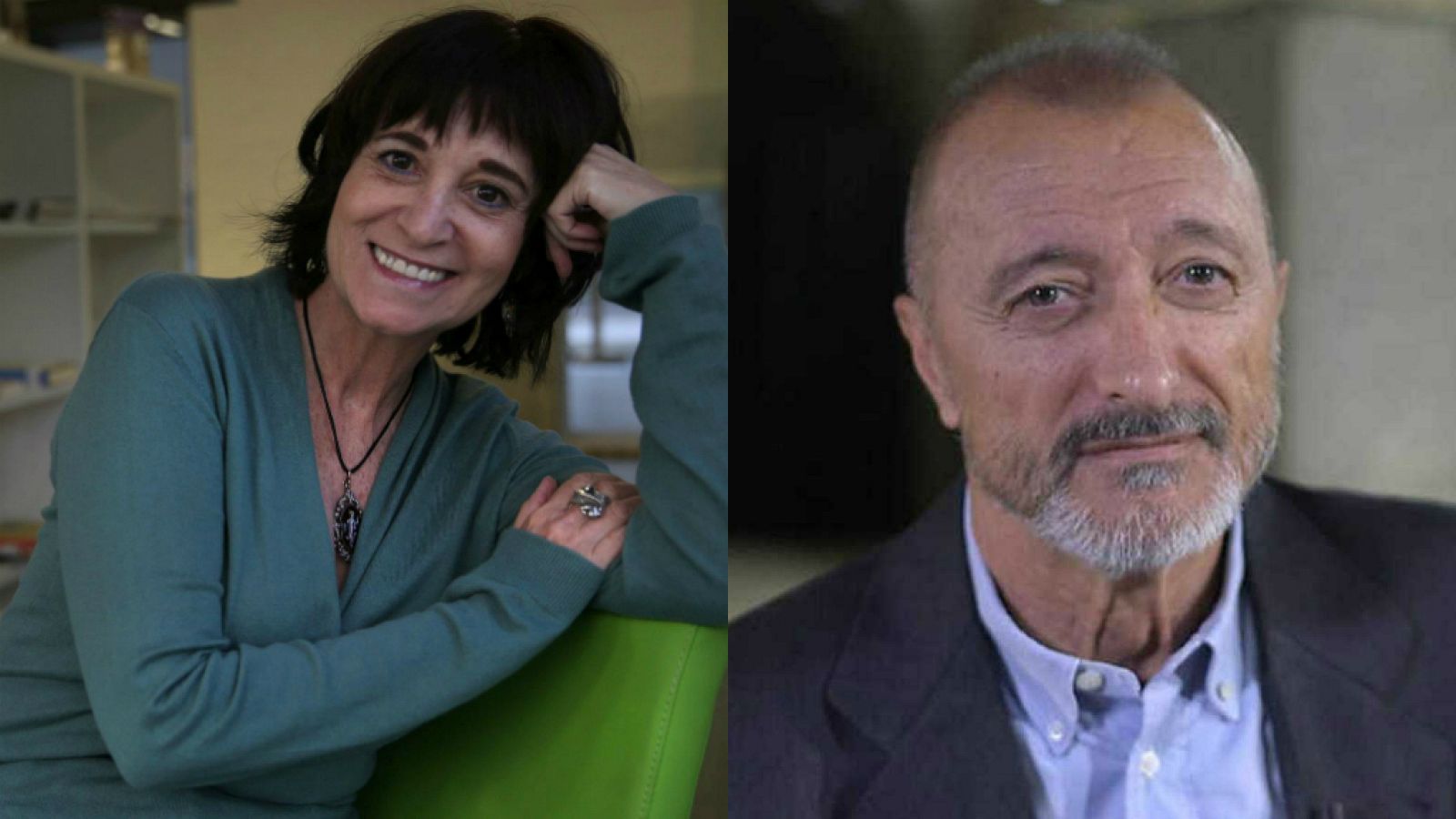 Los escritores Rosa Montero y Arturo Pérez-Reverte